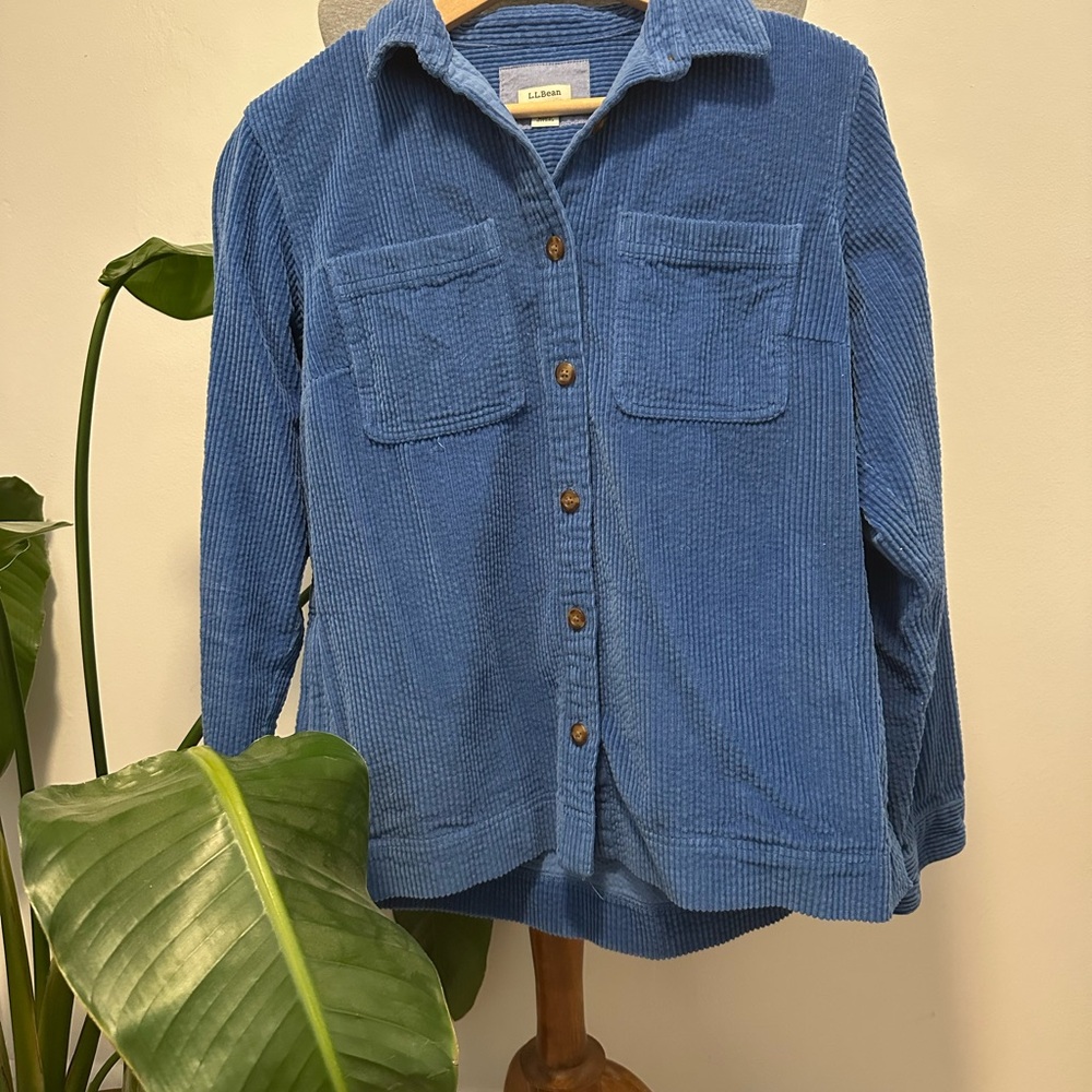 L.L. Bean Blue Corduroy Shirt
